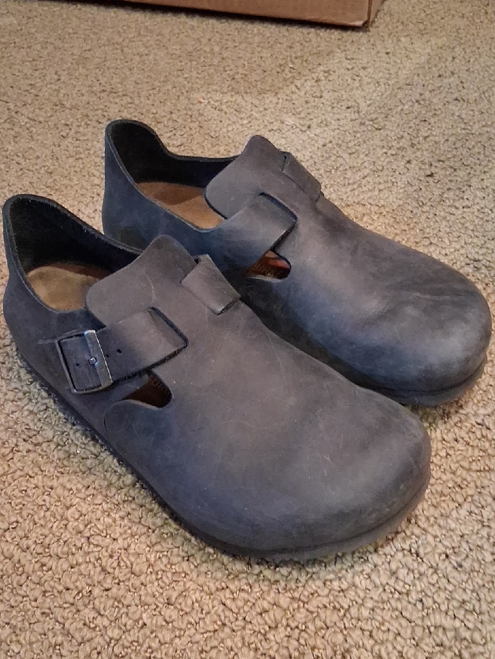 Birkenstock Gray Slip-On Buckle Loafers